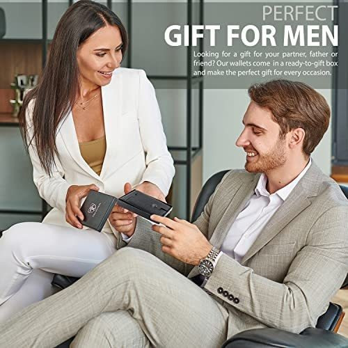 Imagen 6 de 6 de Billetera De Hombre Travando Delgada + Clip Negro