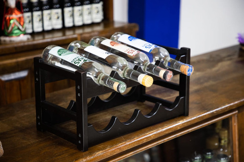 Cava De Vino 100% Madera Para 8 Botellas Hogare | Funcional Blanco