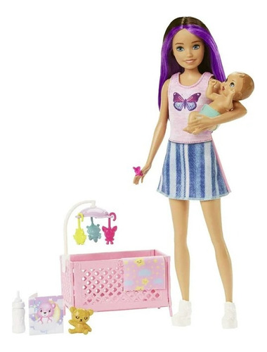 Barbie Skipper Babysitters Playset With Skipper Doll / J