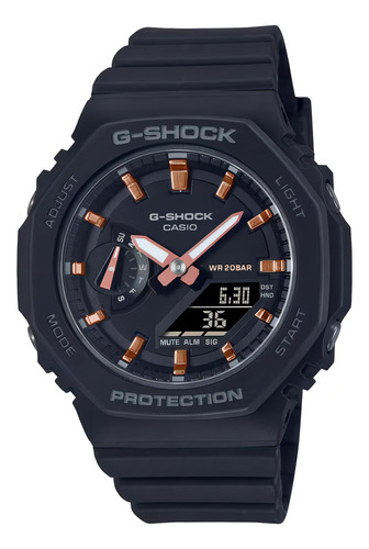 Reloj G-shock Gmas2100-1a: Edición Especial Analógico-digital Para Mujeres Color Negro