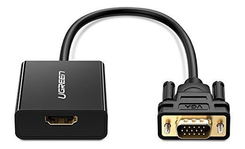 Ugreen Adaptador Activo De Hdmi A Vga Con Conector De Audio