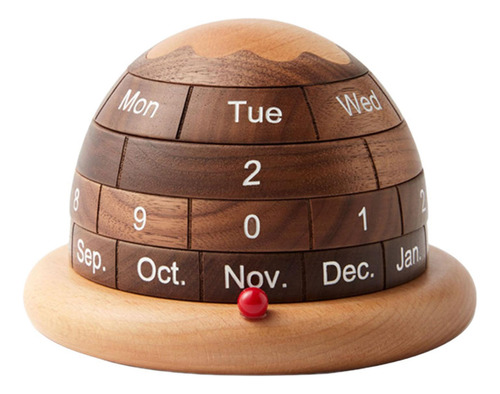 Calendario De Escritorio De Madera Calendario De Bloques
