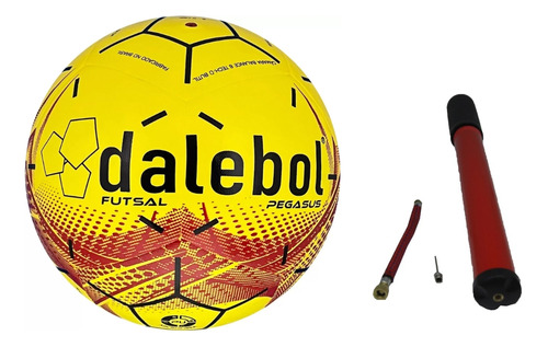 Bola De Futsal Guizo Dalebol Pegasus + Bomba De Ar C/agulha