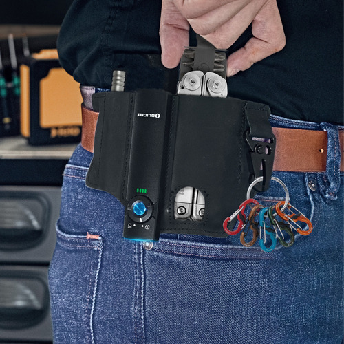 Kit Wave Plata Leatherman Con Linterna Arkfeld Uv Olight Y Funda Edc