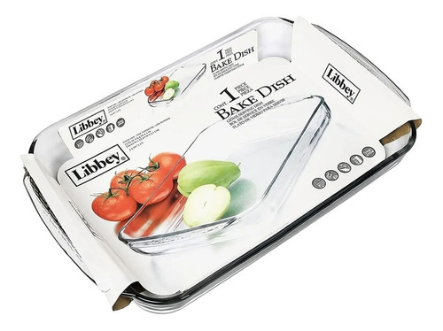 Fuente Libbey De Vidrio Templado Rectangular 3 L Color Transparente