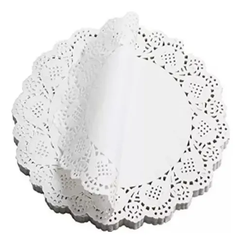 comprar Toalha Papel Rendada 35 Cm  Branco - 24 Unid