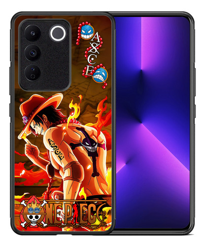 Funda Para Vivo One Piece Portgas D. Ace Tatuaje Asce Arte