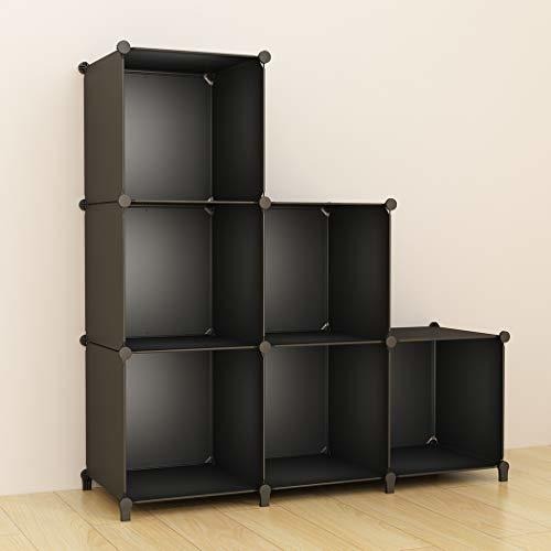 Simpdiy Storage Modular Cubos 6 Cubos Negros (93x93x30cm) Pl | Mercado