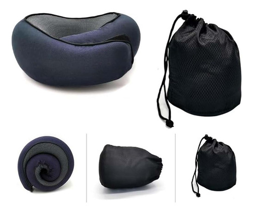 Cojín De Cuello De Viaje Suave Con