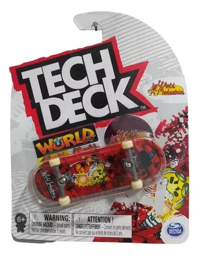 Skate De Dedo Tech Deck Profissional + Adesivos - Sunny