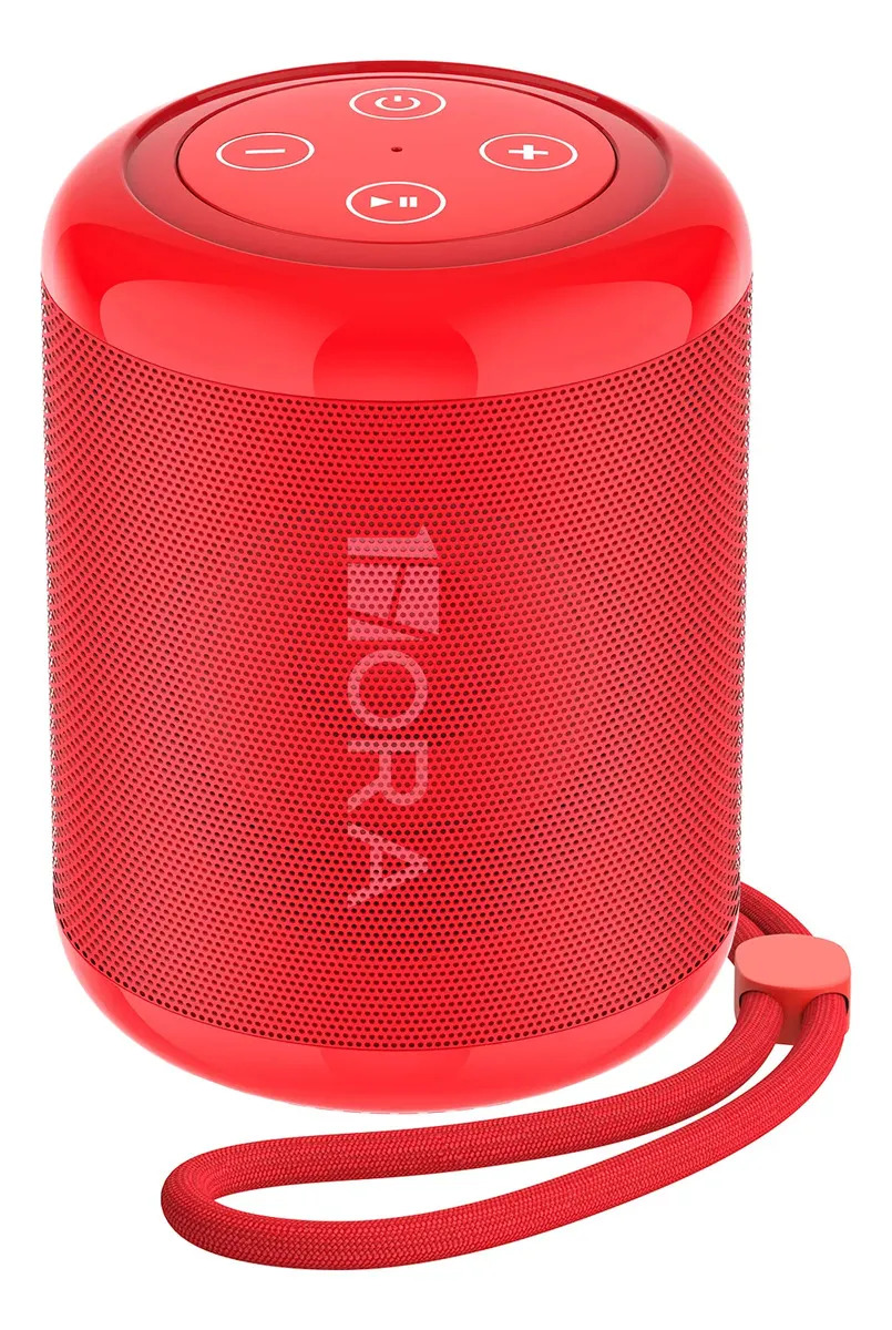 Bocina 1hora Boc062 Portátil Con Bluetooth Roja Color Rojo