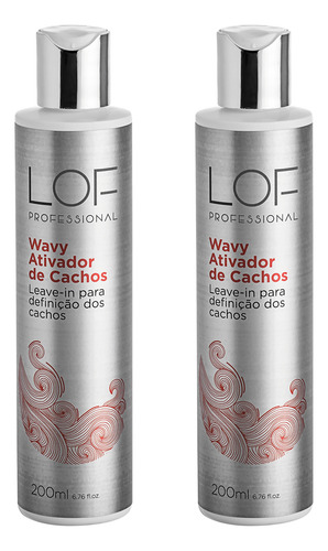 Kit 2 Ativadores De Cachos Lof Wavy 200 Ml