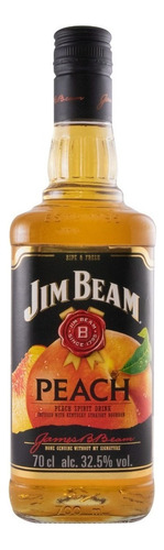 Whisky BourbonJim Beam Peach Jim Beam Peach Bourbon Estados Unidos botella 700 mL
