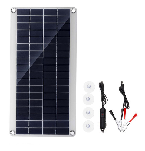 Panel Solar Portátil De 300 W, Doble, 12/5 V Dc, Usb, Carga