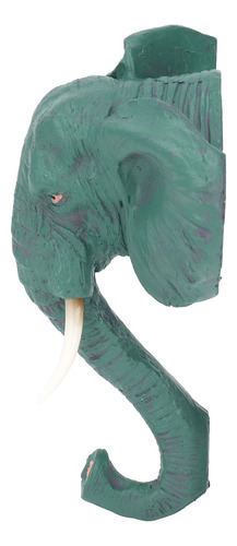 Gancho De Pared Simple Con Cabeza De Elefante, Estilo Retro