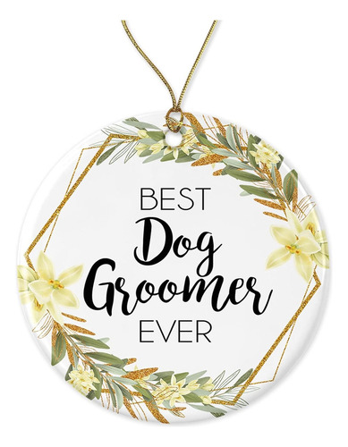 Adorno De Navidad Peluquero De Perros, Regalo De Navida...
