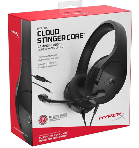 Audífonos gamer HyperX Cloud Stinger Core HX-HSCSC2 negro