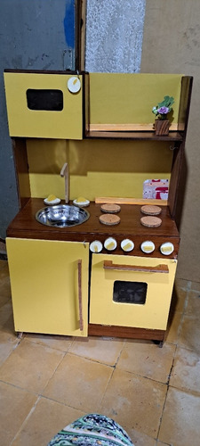 Imagen 2 de 6 de Cocinita Infantil Madera Con Luz