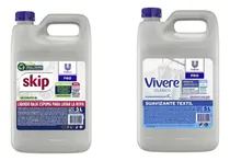 Comprar Combo Skip Jabón Líquido 5 Lts Y Vivere Suavizante 5lts