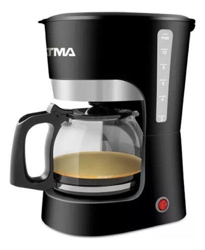 Cafetera Eléctrica De Filtro Atma Ca8143n 1.25 Litros Negra