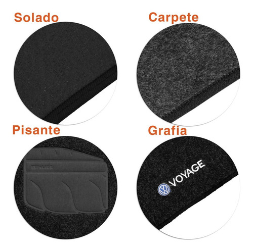 Tapete Voyage Quadrado 82 83 84 85 86 87 88 Carpete Grafite