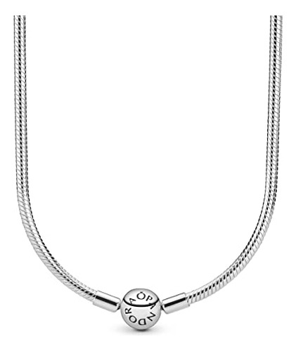 Pandora Jewelry Moments - Collar De Plata De Ley Con Cadena