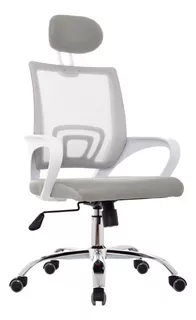 Silla De Oficina Giratoria Bonno Presidente Atlantis Color Gris