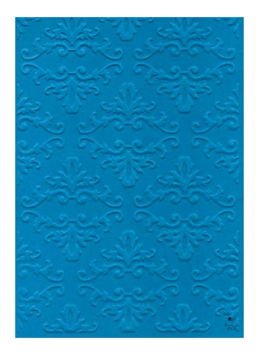 Placa De Textura Relevo Emboss 10,6cm X 15cm Arabesco Chique
