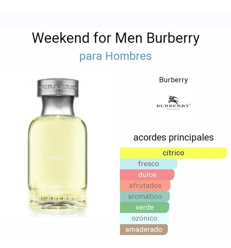 Imagen 2 de 3 de Perfume Burberry Weekend Caballero Original 100ml