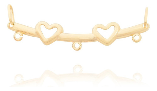 Pingente Canga Para 3 Pingentes De Filhos Em Ouro 18k Cor Amarelo