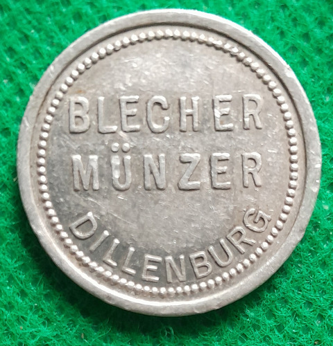 Alemania Ficha De Taller Blecher Muenzer (grabador De Cuños)