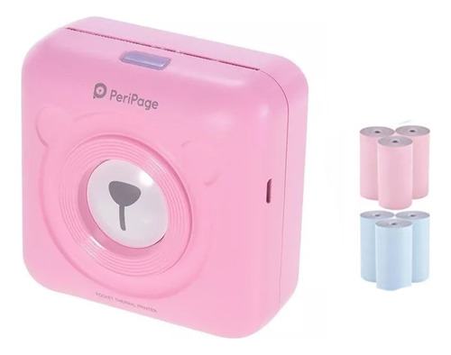 Miniimpresora Bluetooth Peripage 304 Dpi Hd De Alta Resolución En Color Rosa