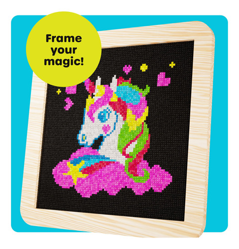 Kit De Ponto Cruz Dan & Darci Unicorn Para Meninas De 8 A 12
