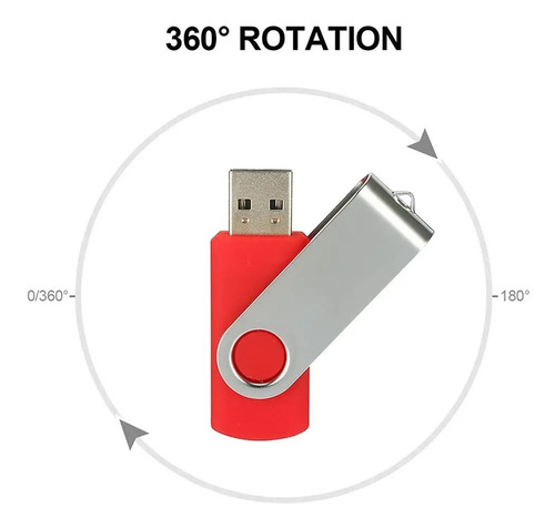 Pen Usb 2.0 16gb Giratorio Metal En Blister