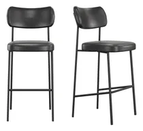 Comprar Kit 02 Banquetas Media Melissa Bar Cozinha Preto Mila