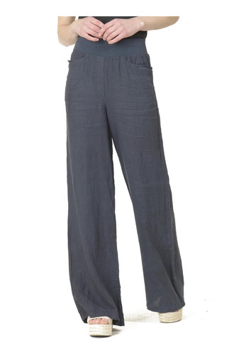 Pantalón Lino Italiano Azul