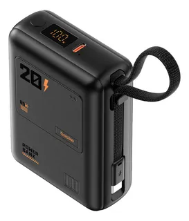 Power Bank 65w 20000mah Com Display Carregamento Rapido Power Para Celular Samsung E Motorola E Iphone 2 Saidas Com Cabo Embutido Tipo C Com Cabo