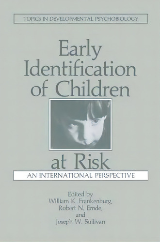 Early Identification Of Children At Risk, De R. N. Emde. Editorial Springer Science Business Media, Tapa Dura En Inglés