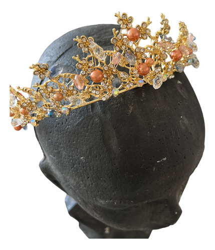 Corona Tiara Novia Boda Quinceañera Fiesta Cumpleaños