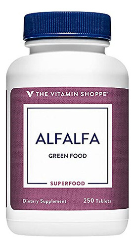 The Vitamin Shoppe Alfalfa 500 Mg - Suplemento Alimenticio V