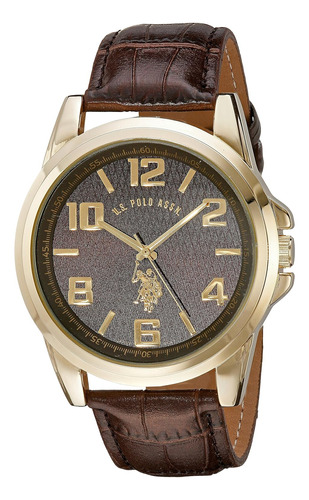 U.s. Polo Assn. Classic Men's Usc50167 Gold-tone Watch Wi...