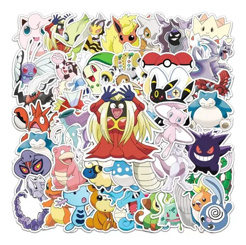 ‍Pegatinas de Pokemon Packs 50 y 100 unidades Stickers Impermeables
