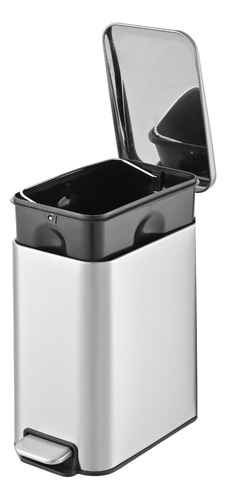 Lixeira De Inox Línea 5l Com Pedal Para Banheiro Escritório