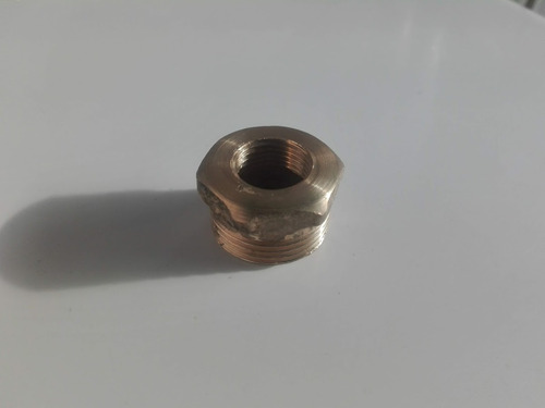 Buje Reducccion Rosca 3/4 Macho X 3/8 Hembra Bronce