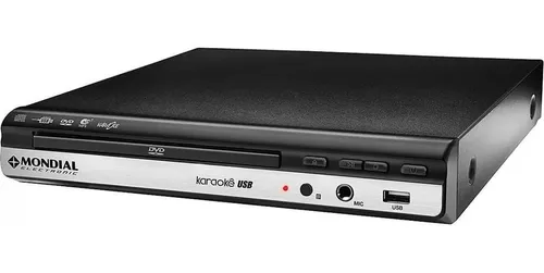 DVD Player Mondial D-15 Com Karaokê, Entrada USB e Ripping
