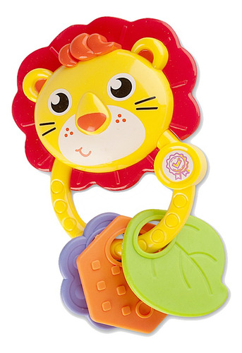 Chocalho E Mordedor Para Bebê - Leão Leãozinho - Zoop Toys