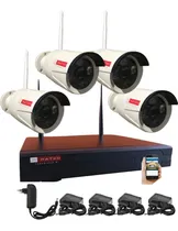 Comprar Kit Vigilancia 4 Cam Inalambrico Wifi Fullhd Matko Seguridad