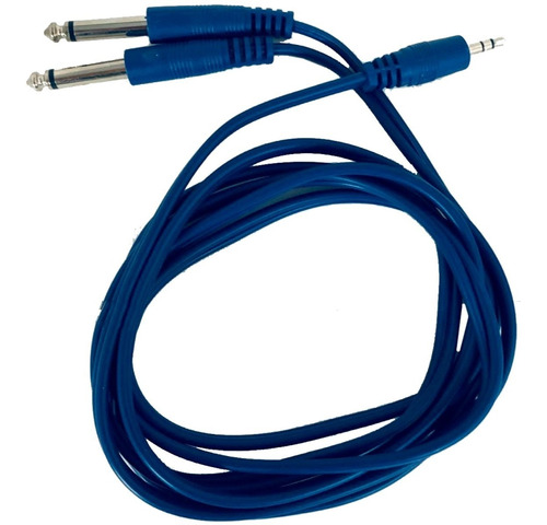 Imagen 1 de 10 de Cable Armado De Miniplug Stereo A 2 Plug Mono