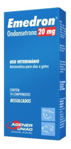 Emedron 20mg C/10 Comprimidos Cães E Gatos - Agener União