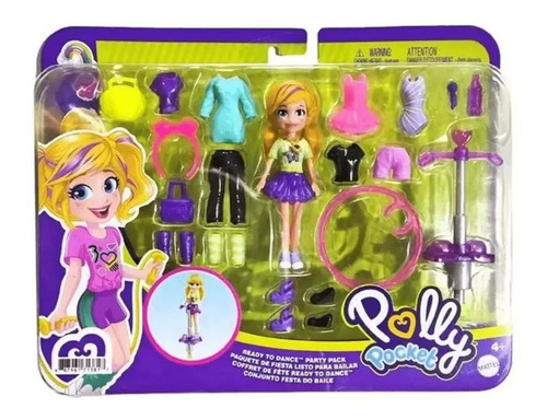 Polly Pocket Playset Pack De Fiesta Listo Para Bailar Mattel